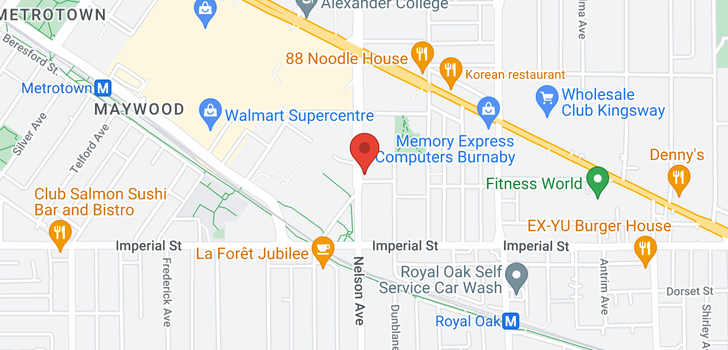 map of 1110 6588 NELSON AVENUE